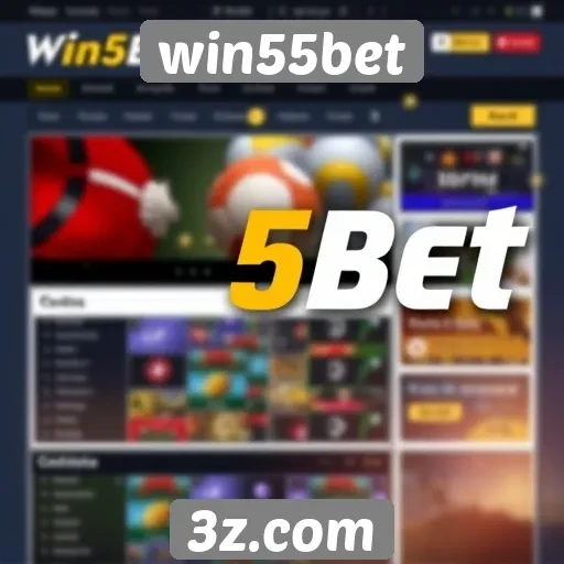 Experiência de usuário no site win55bet